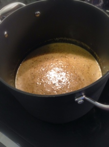 Cauliflower Soup in pot